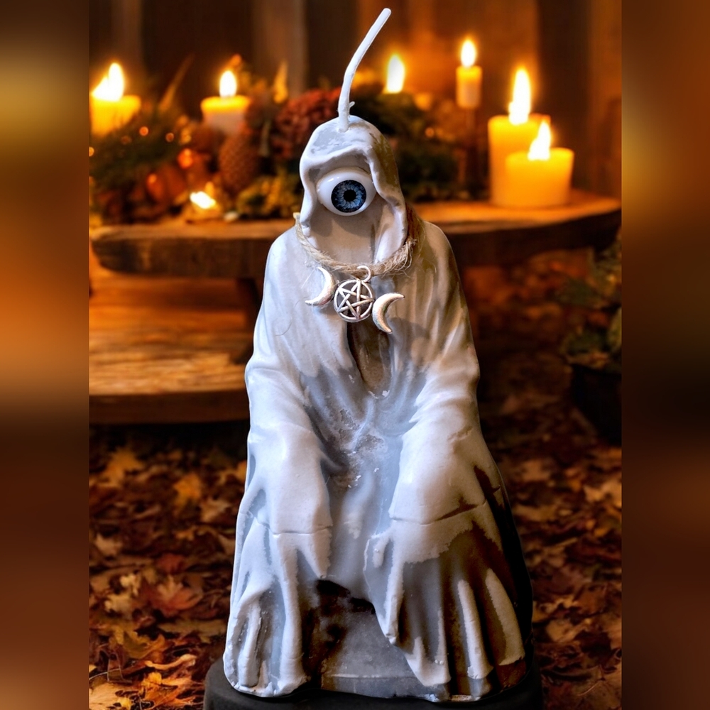 Witch candle to break spells, protection, wards off evil spirits. Wicca....